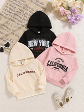 3pcs Set Girls Letter Printed Hooded Long Sleeve Casual Sweatshirts, For Autumn/Winter